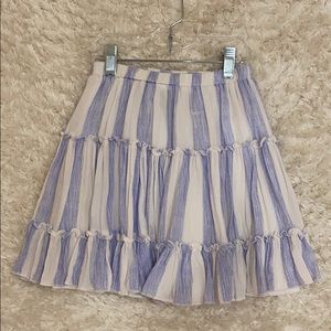 Blue/ white striped princess polly mini skirt